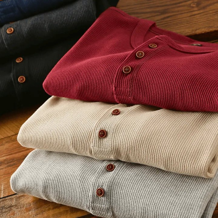 Harrison Cotton Henley Shirt