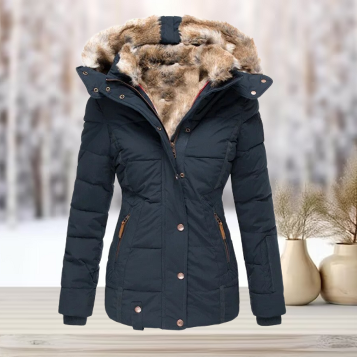 Melisa Hayes Luxe Fur-Lined Puffer Jacket