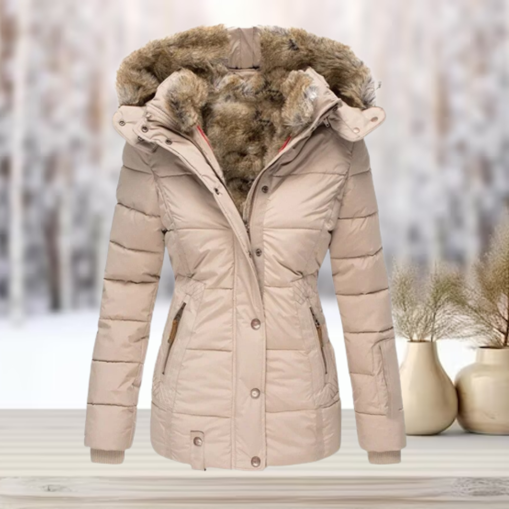 Melisa Hayes Luxe Fur-Lined Puffer Jacket