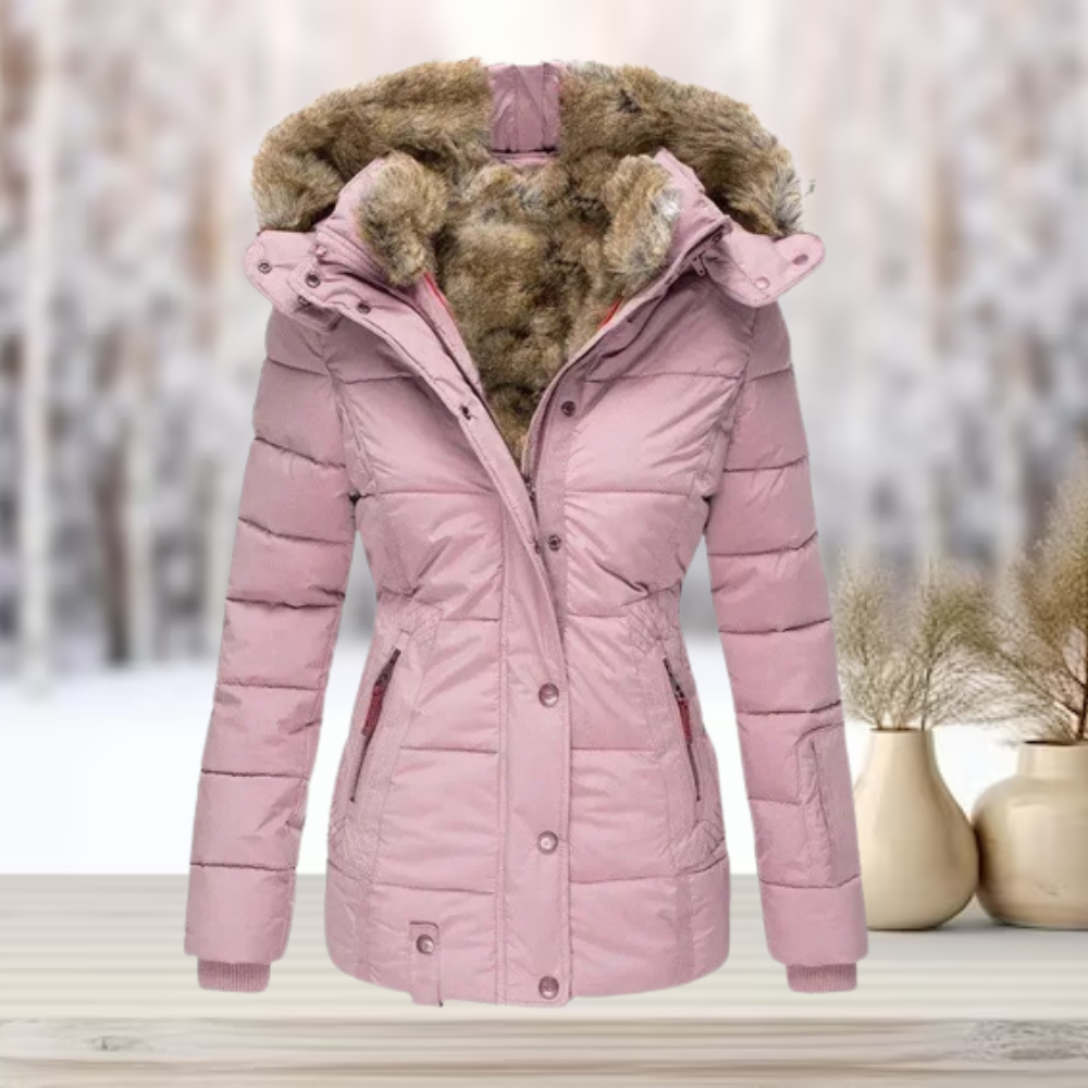 Melisa Hayes Luxe Fur-Lined Puffer Jacket