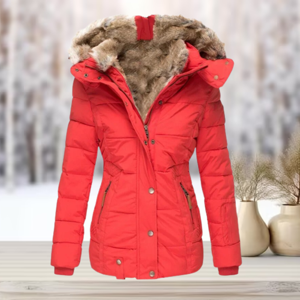 Melisa Hayes Luxe Fur-Lined Puffer Jacket