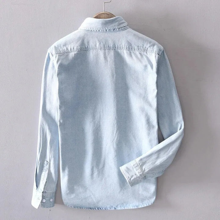 Dresden Cotton Denim Long-Sleeve Shirt