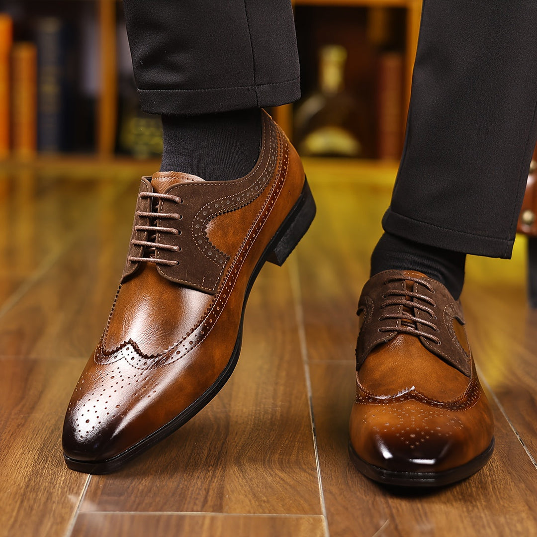 Carlos Santos Oxford Brogue Schuhe