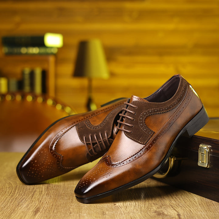 Carlos Santos Oxford Brogue Schuhe
