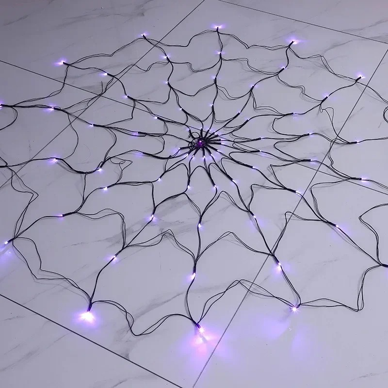 Spider Web String Lights Decoration