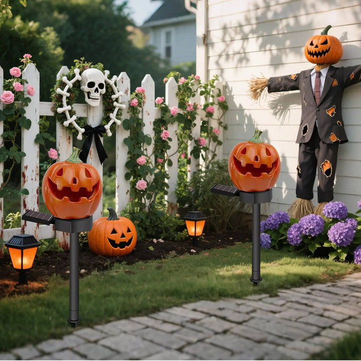 Light Up Pumpkin Pathway Lights