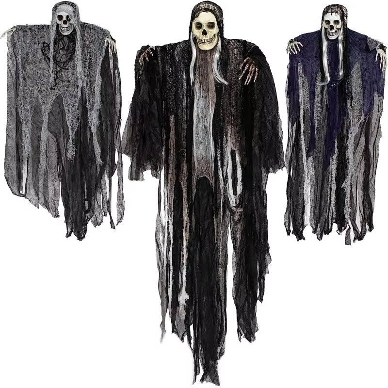 Hanging Grim Reaper Decorations Set of Three