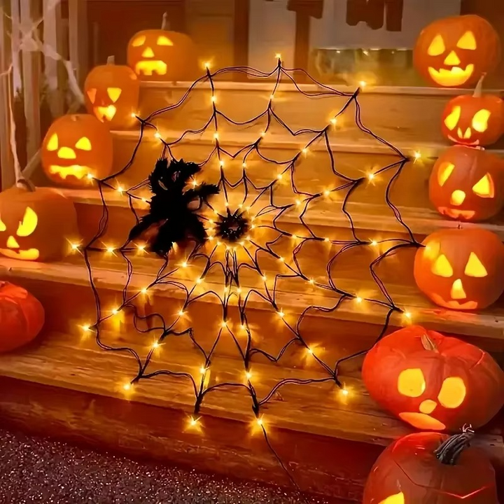 Spider Web String Lights Decoration