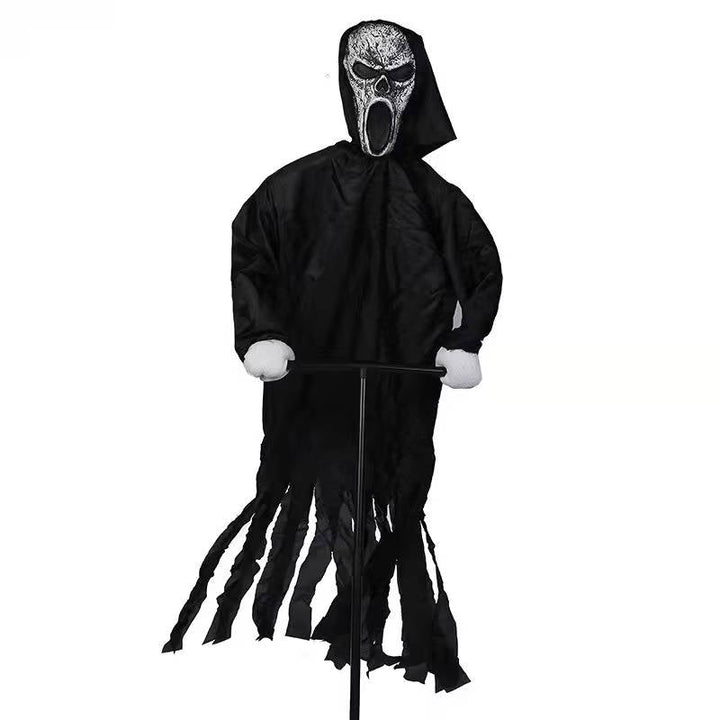 Outdoor Hanging Ghost Decoration with Scary Face
