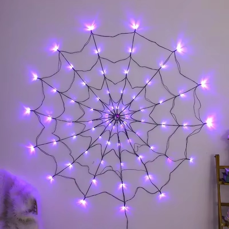 Spider Web String Lights Decoration