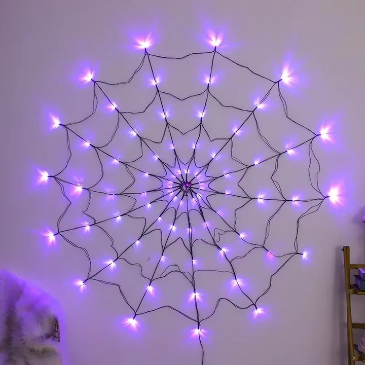 Spider Web String Lights Decoration