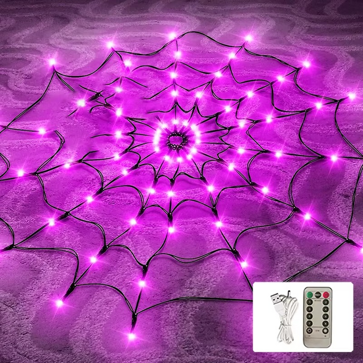 Spider Web String Lights Decoration