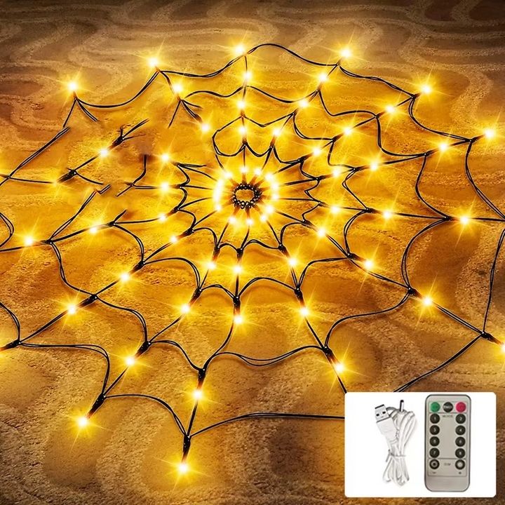 Spider Web String Lights Decoration