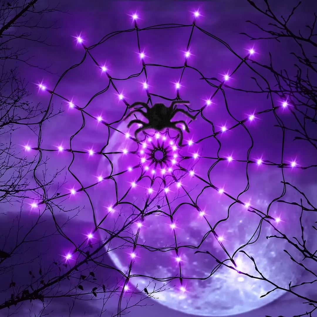 Spider Web String Lights Decoration