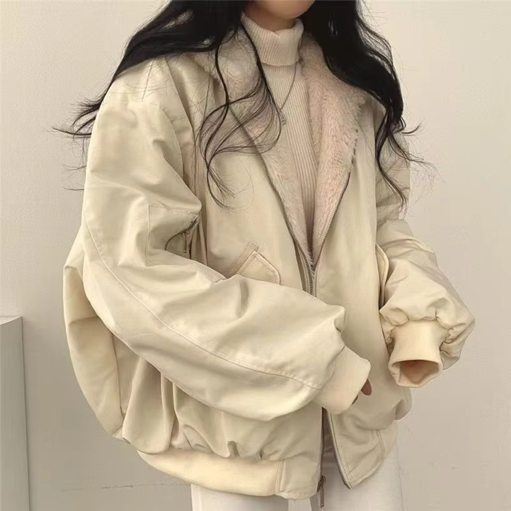 Noelle Reversible Zipper Hoodie