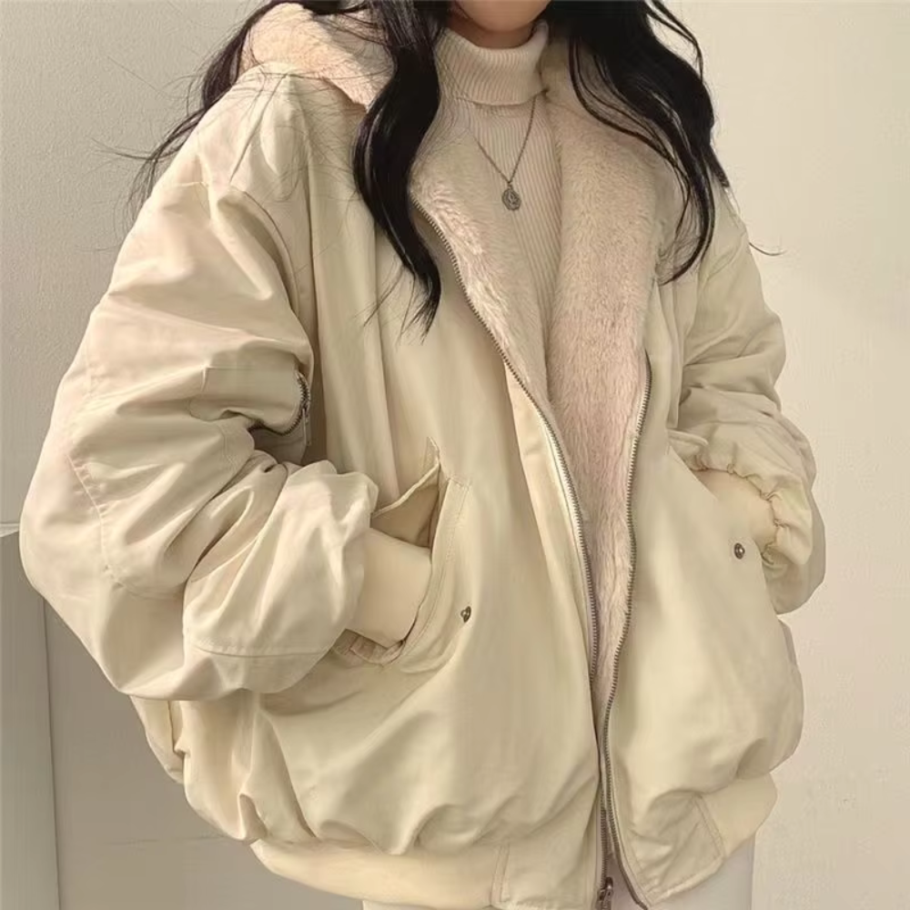 Noelle Reversible Zipper Hoodie