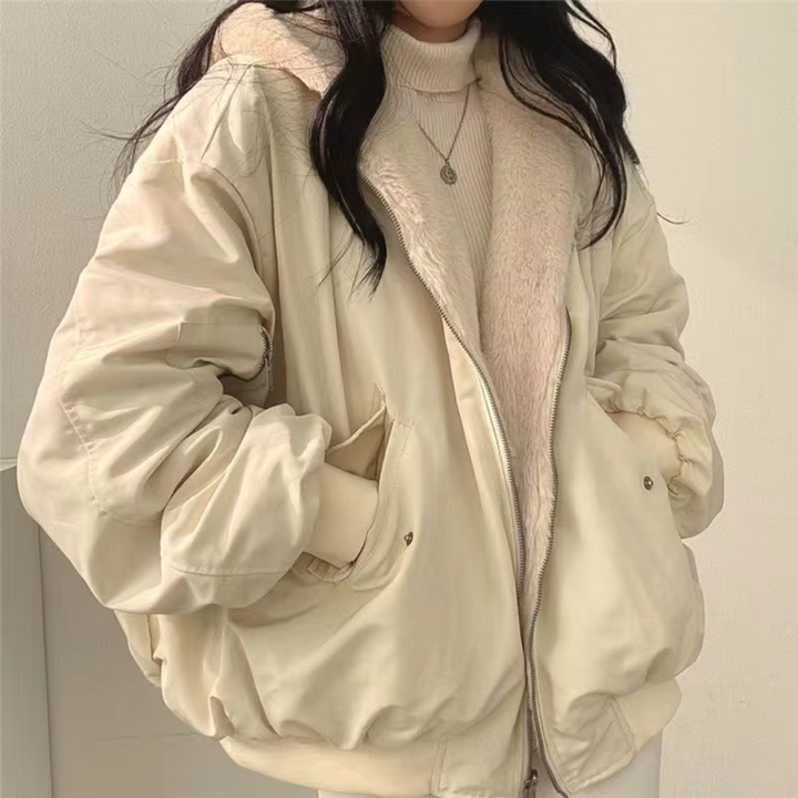 Noelle Reversible Zipper Hoodie