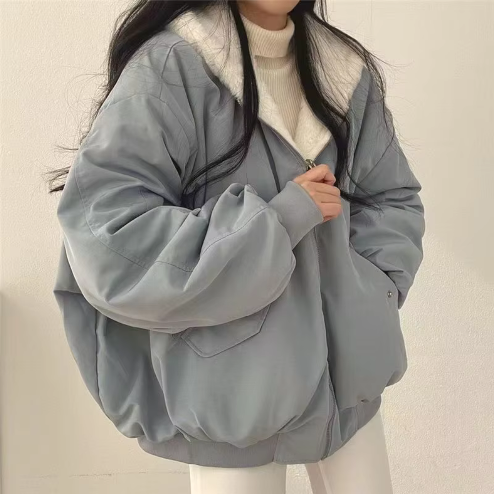Noelle Reversible Zipper Hoodie
