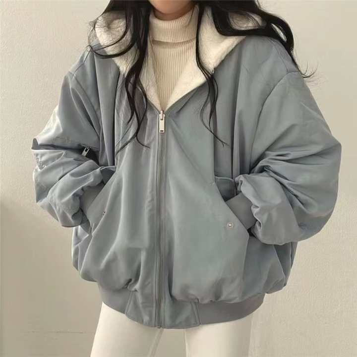 Noelle Reversible Zipper Hoodie