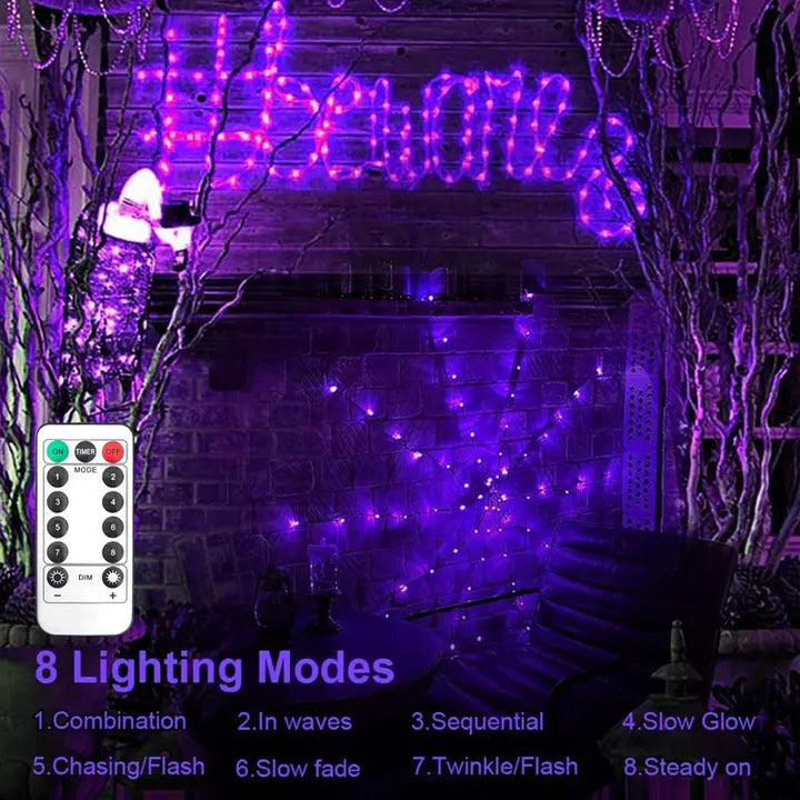 Spider Web String Lights Decoration