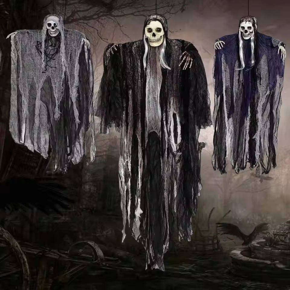 Hanging Grim Reaper Decorations Set of Three