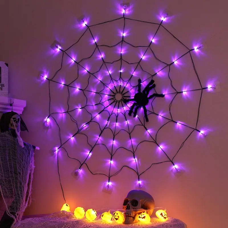 Spider Web String Lights Decoration