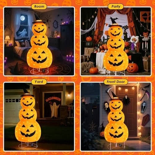Light Up Pumpkin Outdoor Decoration