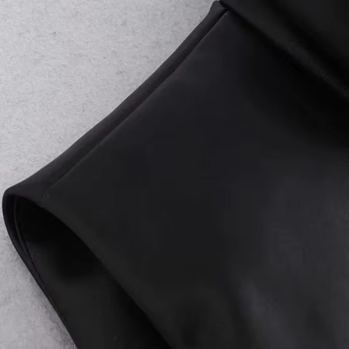Verona Faux Leather Puffer Vest