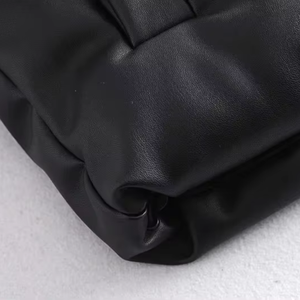 Verona Faux Leather Puffer Vest