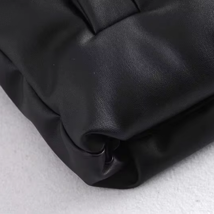 Verona Faux Leather Puffer Vest
