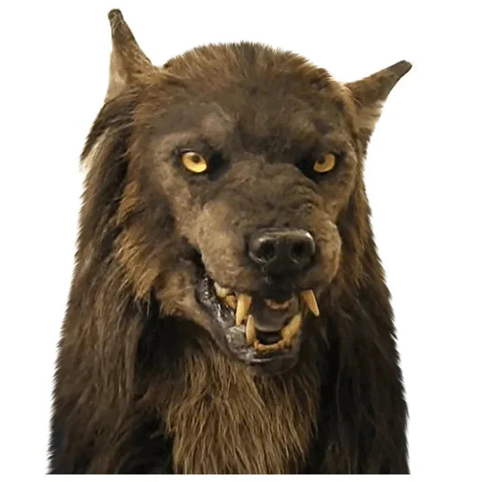 Realistic Wolf Mask Costume Headpiece