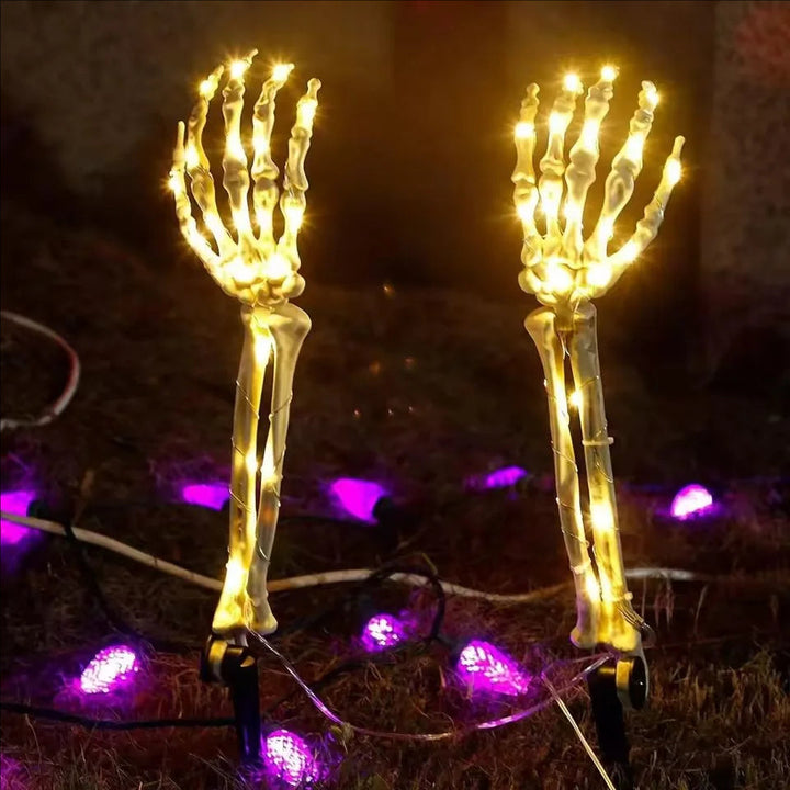 Skeleton Hand Solar Lights Decoration